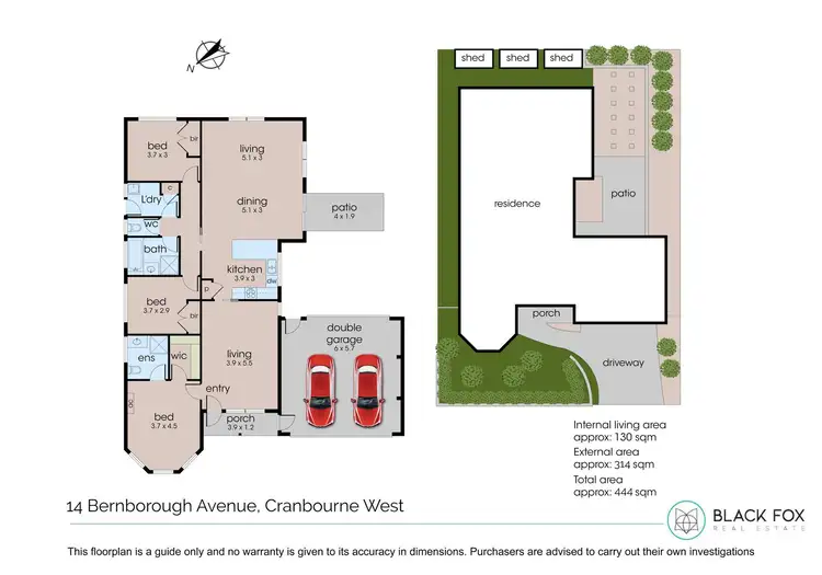 Floorplan of Homely house listing, 14 Bernborough Avenue, Cranbourne West VIC 3977