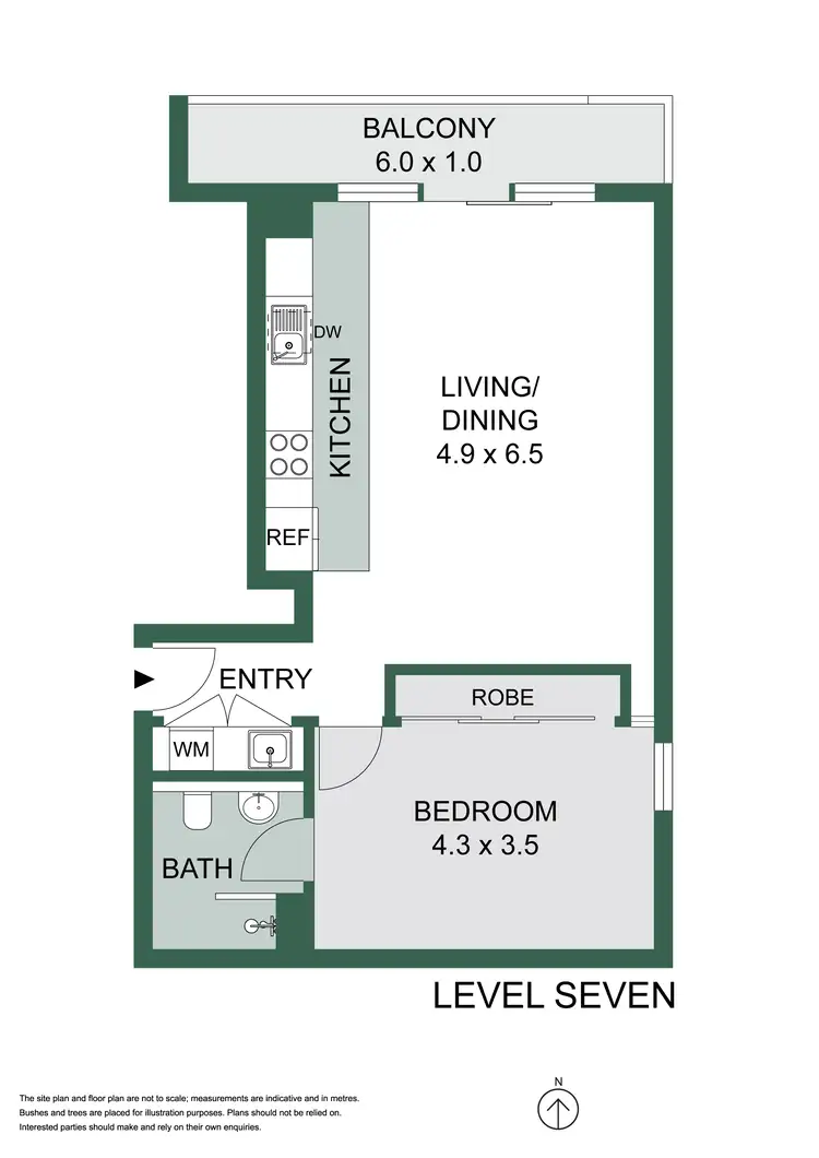 Floorplan of Homely apartment listing, 703/6 Short Street, Surry Hills NSW 2010