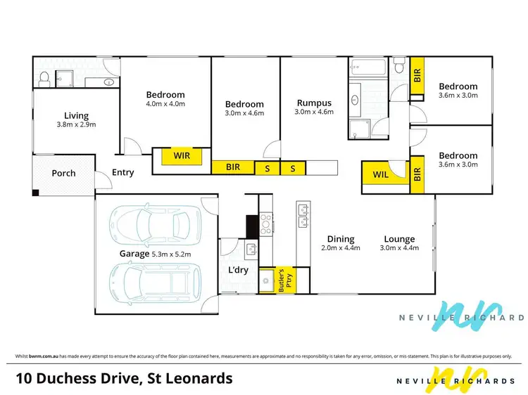 Floorplan of Homely house listing, 10 Duchess Drive, St Leonards VIC 3223
