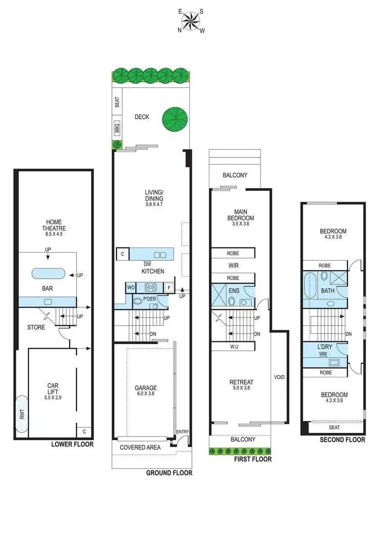 Floorplan of Homely house listing, 122 Ross Street, Port Melbourne VIC 3207