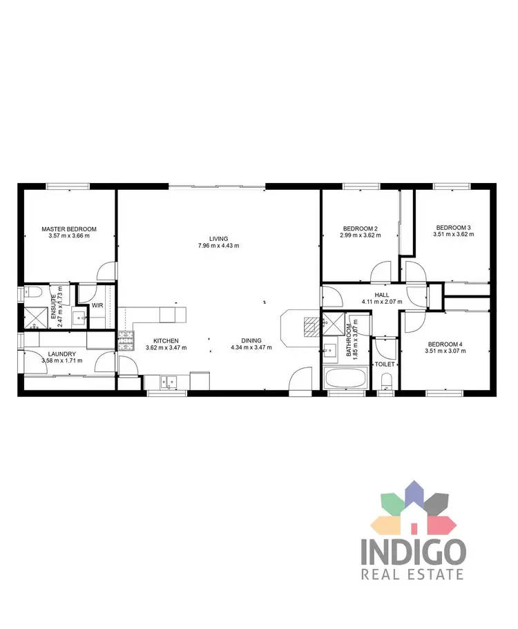 Floorplan of Homely house listing, 50 No. 1 Road, Yackandandah VIC 3749