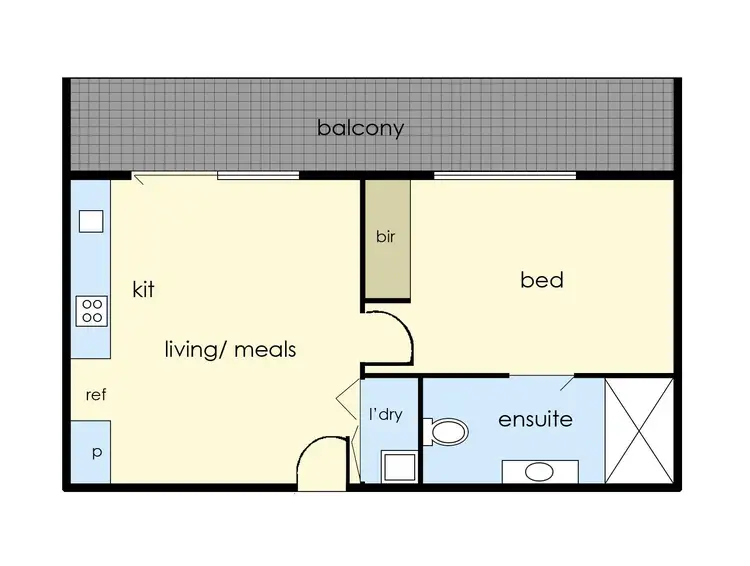 Floorplan of Homely apartment listing, 801/59 Paisley Street, Footscray VIC 3011