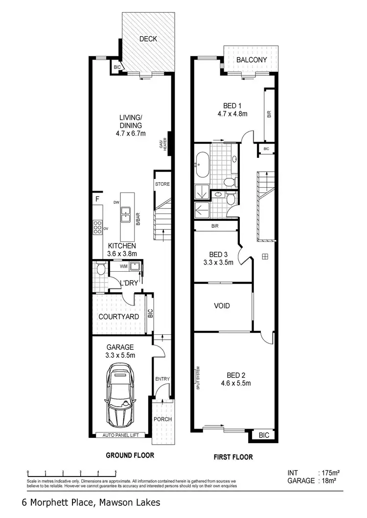 Floorplan of Homely house listing, 6 Morphett Place, Mawson Lakes SA 5095