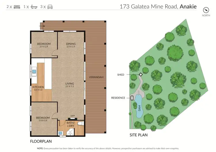 Floorplan of Homely house listing, 173 Galatea Mine Road, Anakie VIC 3213