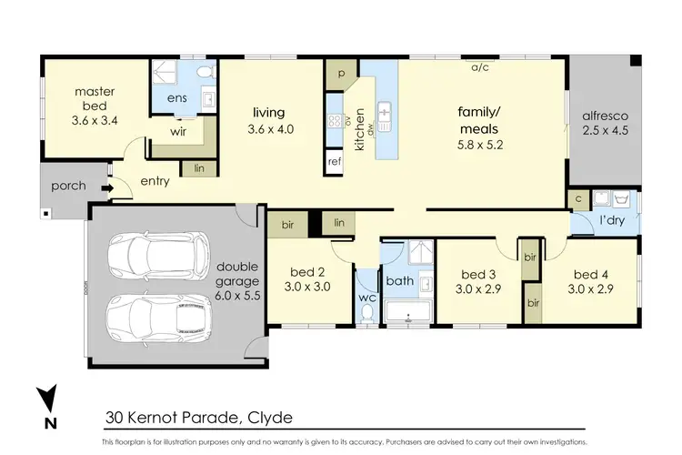 Floorplan of Homely house listing, 30 Kernot Parade, Clyde VIC 3978