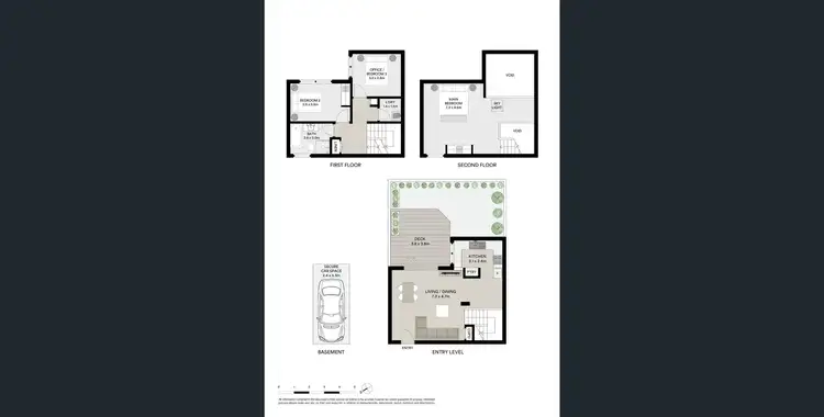 Floorplan of Homely townhouse listing, 7/50-52 Albany Street, Crows Nest NSW 2065