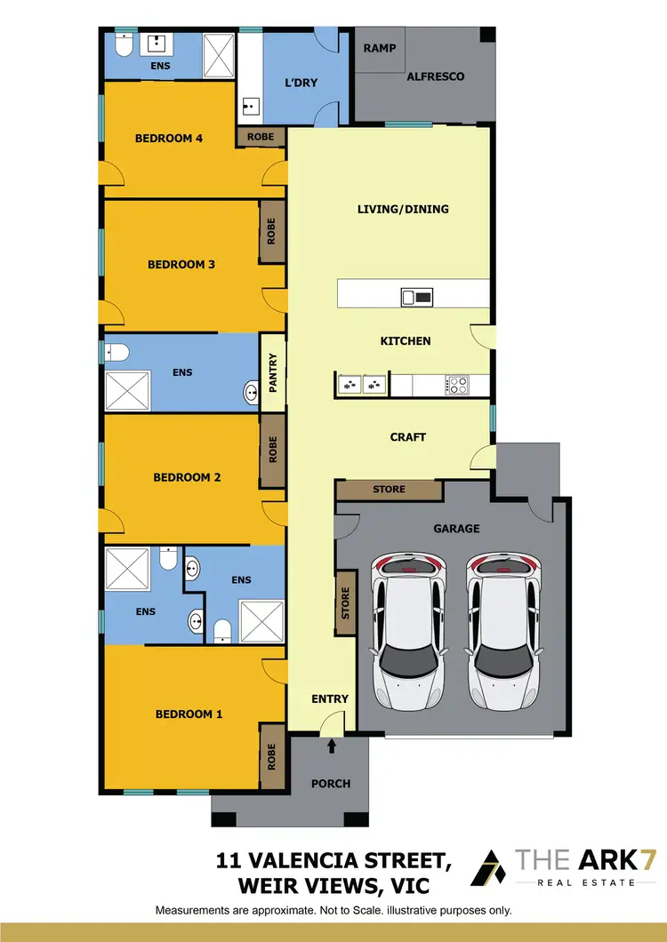 Floorplan of Homely house listing, 11 Valencia Street, Weir Views VIC 3338