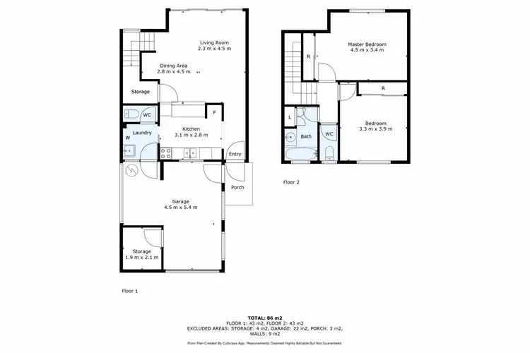 Floorplan of Homely townhouse listing, 19/21-23 Tuffley Street, West End QLD 4810