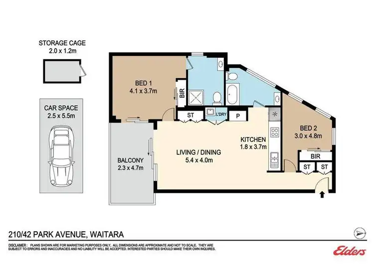 Floorplan of Homely apartment listing, 210/42-44 Park Avenue, Waitara NSW 2077