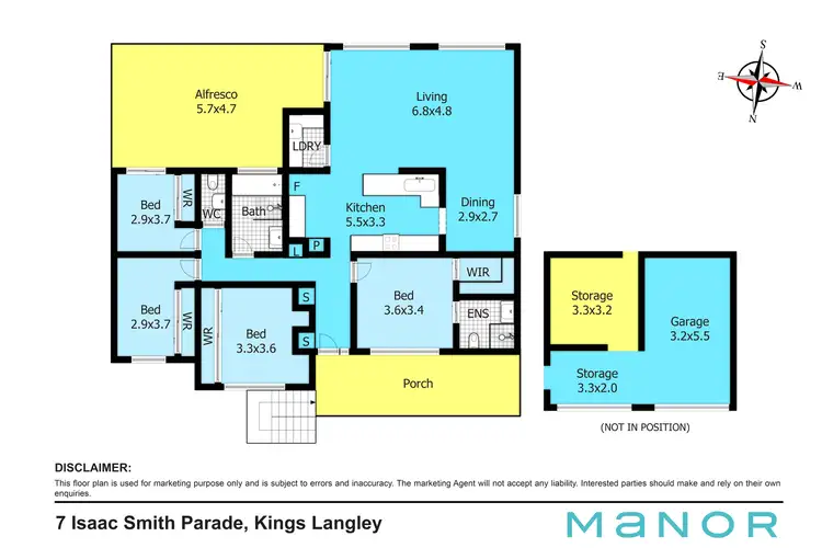 Floorplan of Homely house listing, 7 Isaac Smith Parade, Kings Langley NSW 2147
