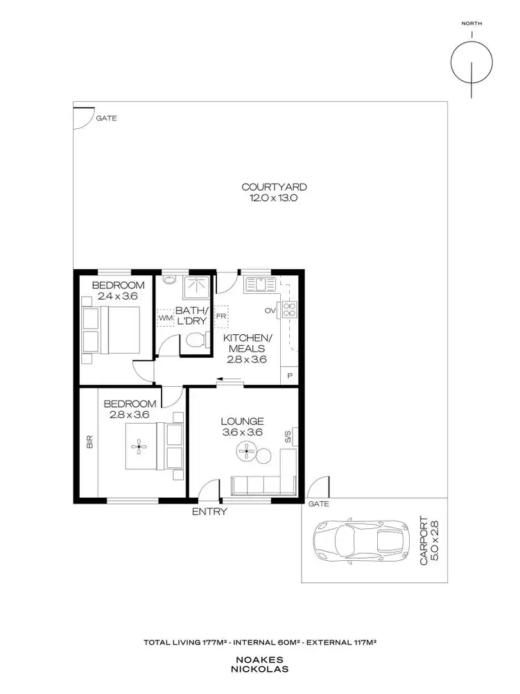 Floorplan of Homely unit listing, 4/4 Pine Avenue, Glenelg North SA 5045