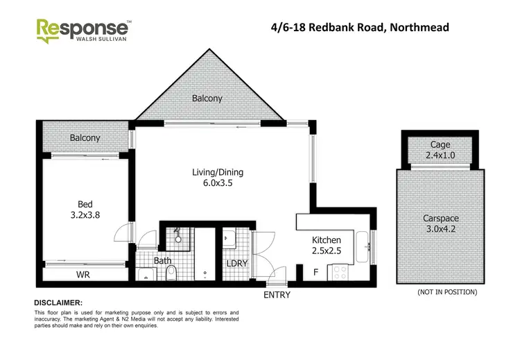 Floorplan of Homely apartment listing, 4/6-18 Redbank Road, Northmead NSW 2152