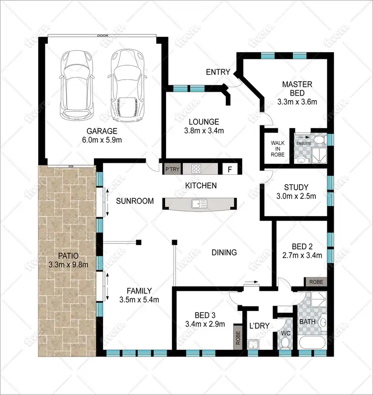 Floorplan of Homely house listing, 13 Hartog Road, Dalyellup WA 6230