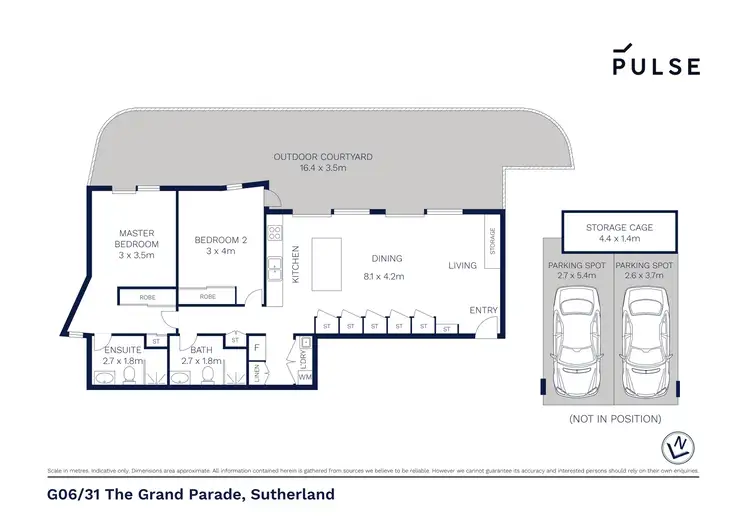 Floorplan of Homely apartment listing, G06/31 The Grand Parade, Sutherland NSW 2232