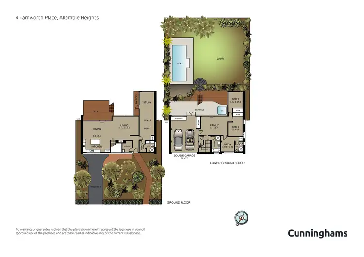 Floorplan of Homely house listing, 4 Tamworth Place, Allambie Heights NSW 2100