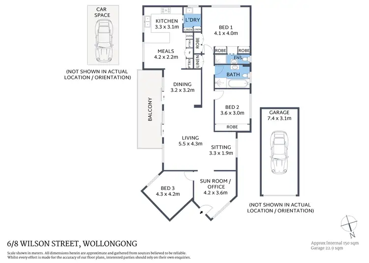 Floorplan of Homely apartment listing, 6/8 Wilson Street, Wollongong NSW 2500