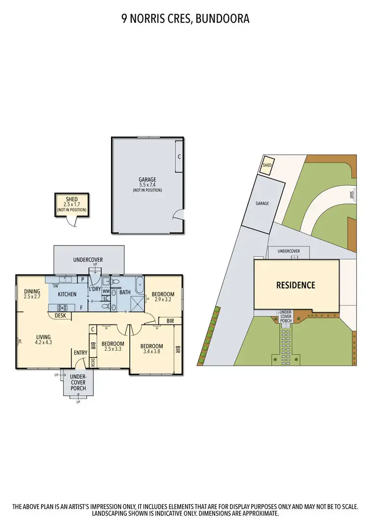 Floorplan of Homely house listing, 9 Norris Crescent, Bundoora VIC 3083