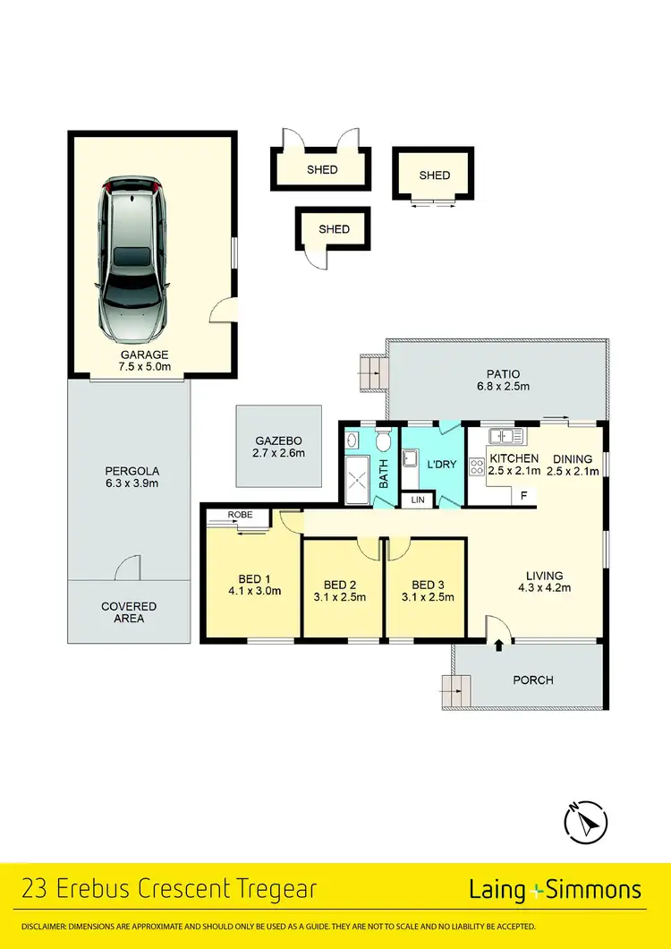 Floorplan of Homely house listing, 23 Erebus Crescent, Tregear NSW 2770