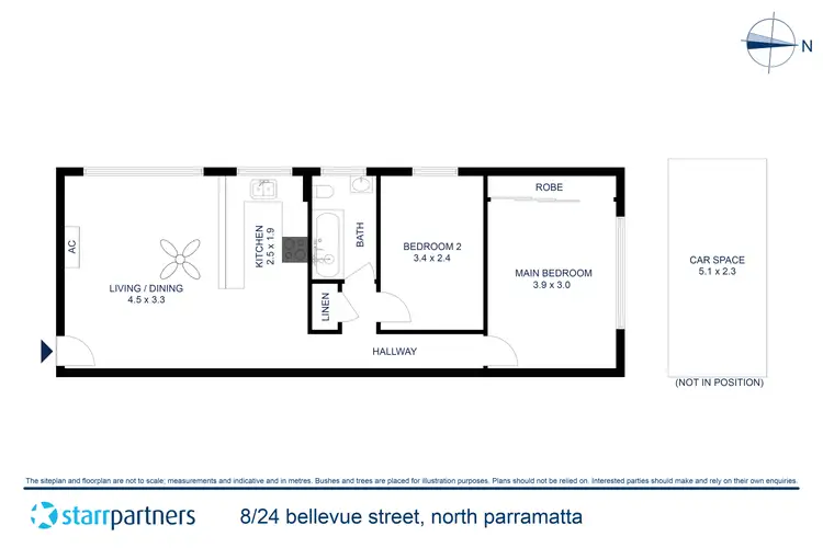 Floorplan of Homely apartment listing, 8/24 Bellevue Street, North Parramatta NSW 2151