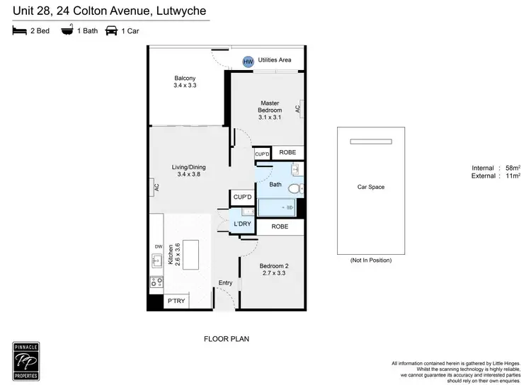 Floorplan of Homely unit listing, 28/24 Colton Avenue, Lutwyche QLD 4030