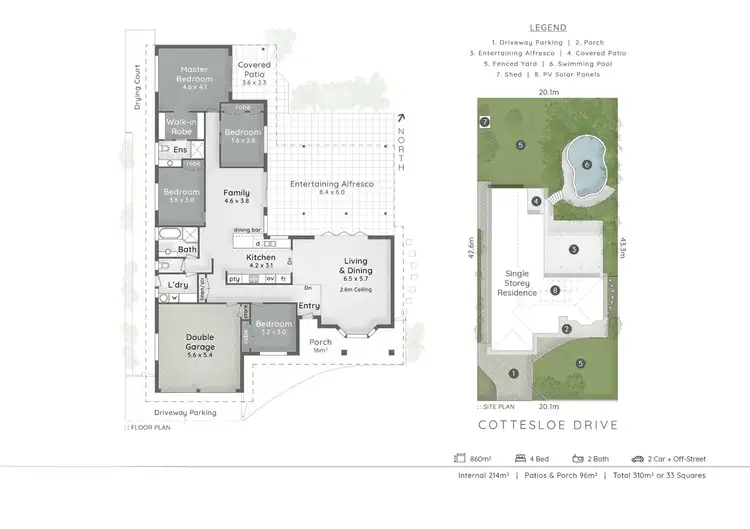 Floorplan of Homely house listing, 96 Cottesloe Drive, Robina QLD 4226