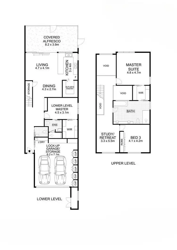 Floorplan of Homely townhouse listing, 2/14 Coral Sea Drive, Pelican Waters QLD 4551