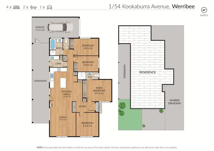 Floorplan of Homely house listing, 1/54 Kookaburra Avenue, Werribee VIC 3030