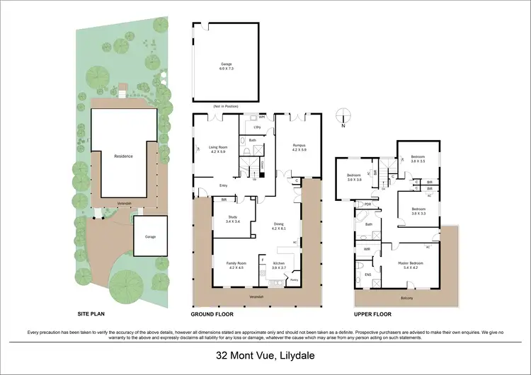 Floorplan of Homely house listing, 32 Mont Vue, Lilydale VIC 3140