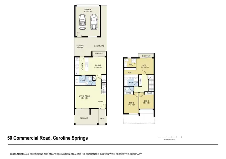 Floorplan of Homely townhouse listing, 50 Commercial Road, Caroline Springs VIC 3023