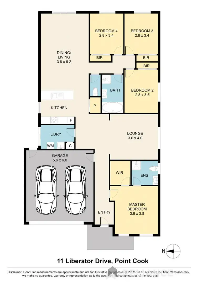 Floorplan of Homely house listing, 11 Liberator Drive, Point Cook VIC 3030