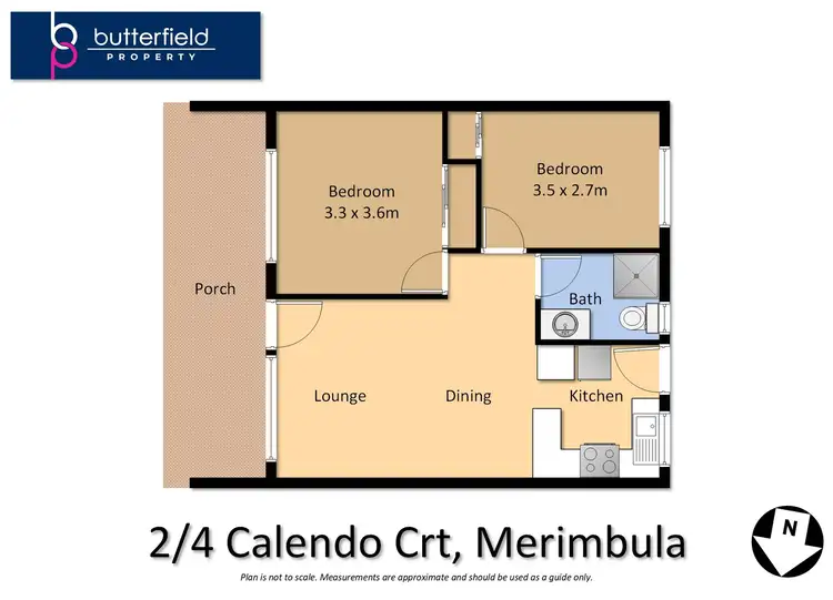 Floorplan of Homely unit listing, 2/4 Calendo Court, Merimbula NSW 2548
