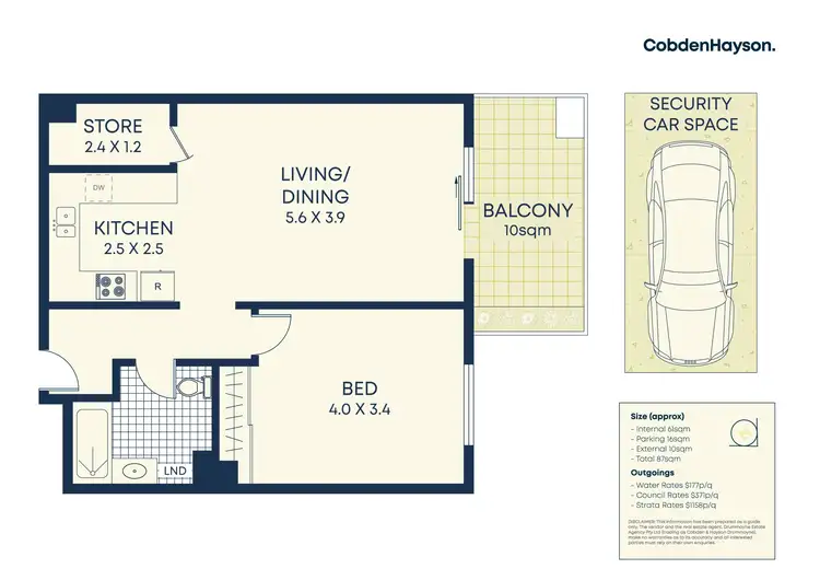 Floorplan of Homely apartment listing, 15/12 West Street, Croydon NSW 2132