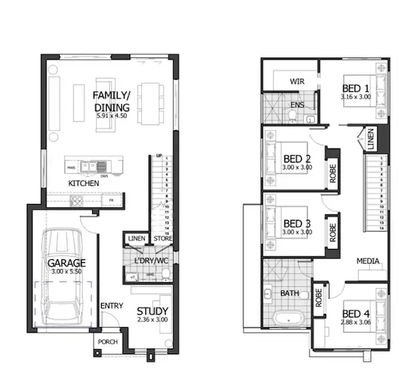 Floorplan of Homely house listing, Lot 7807/16 Feathertail Avenue, Marsden Park NSW 2765