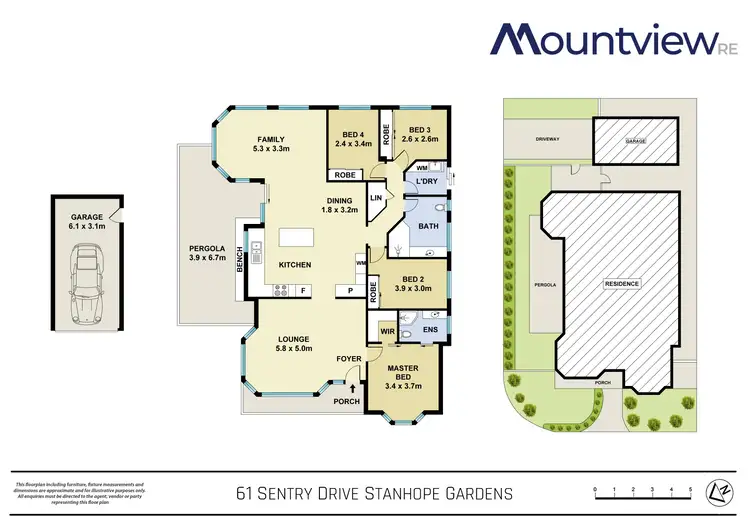 Floorplan of Homely house listing, 61 Sentry Drive, Stanhope Gardens NSW 2768