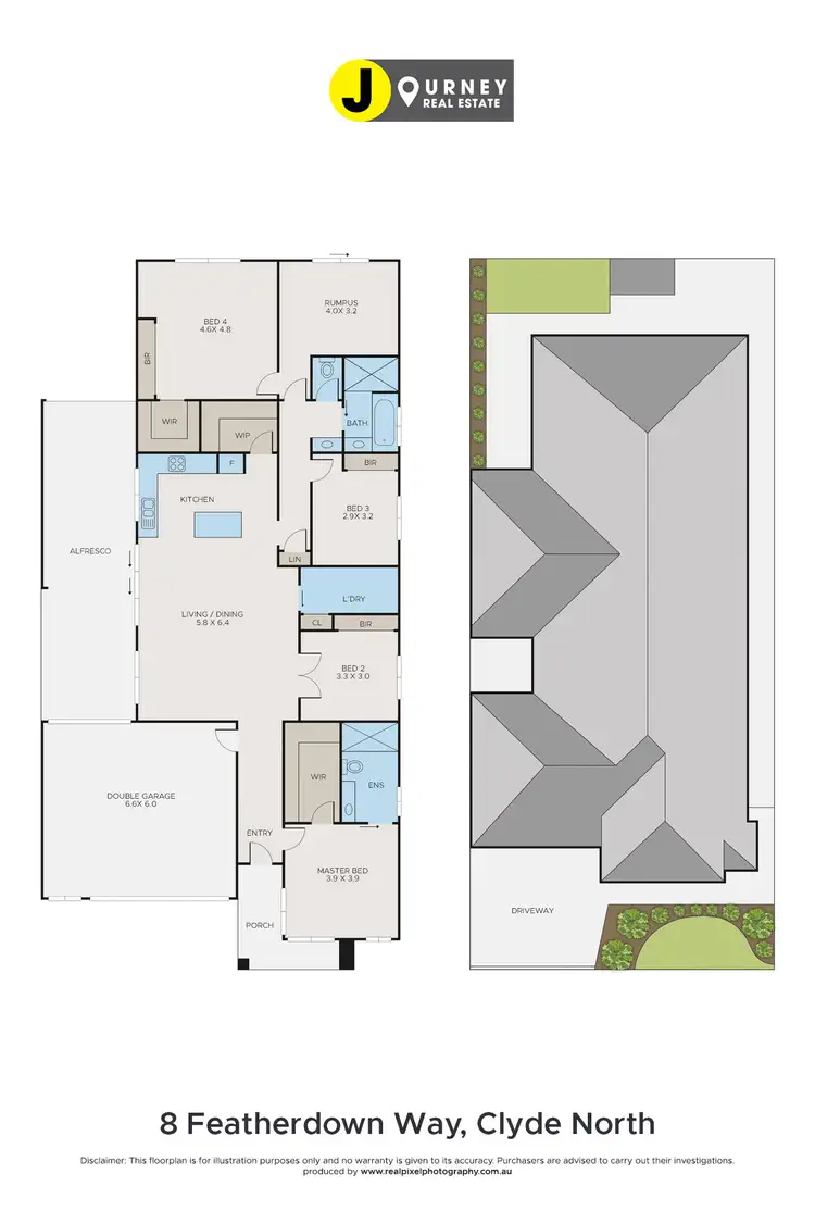 Floorplan of Homely house listing, 8 Featherdown Way, Clyde North VIC 3978