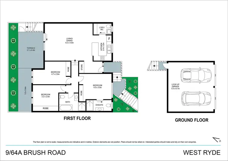 Floorplan of Homely villa listing, 9/64A Brush Road, West Ryde NSW 2114