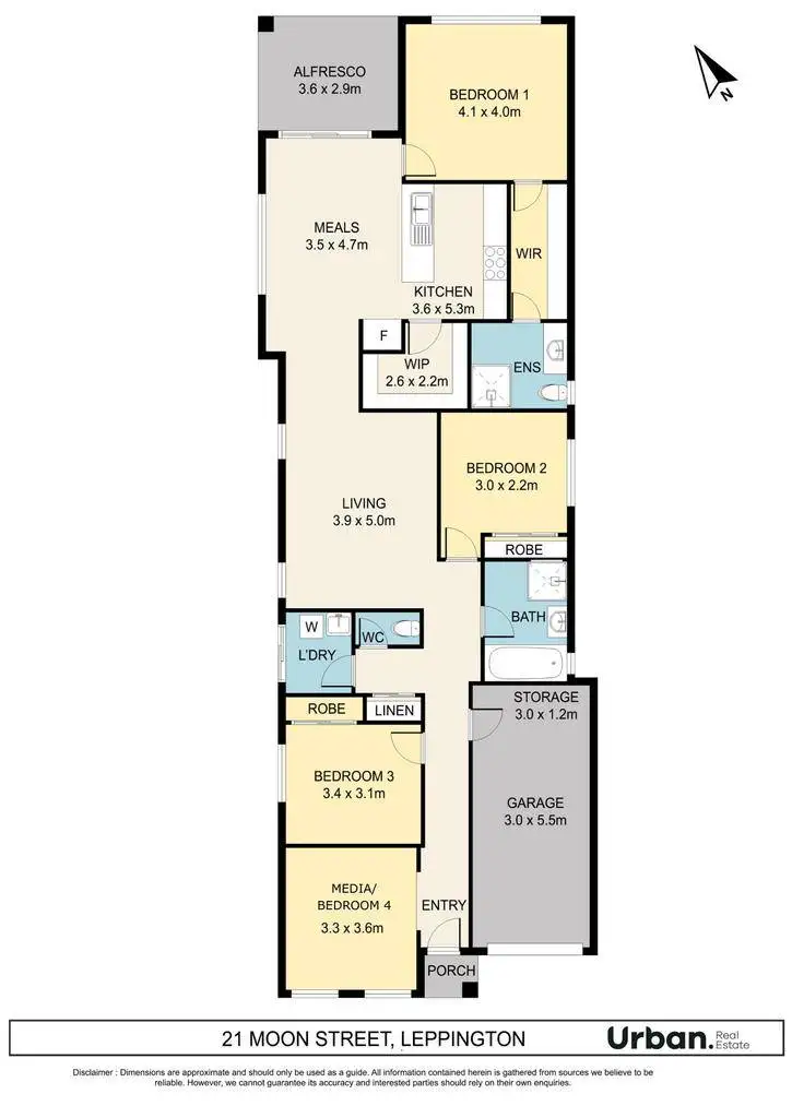 Floorplan of Homely house listing, 21 Moon Street, Leppington NSW 2179