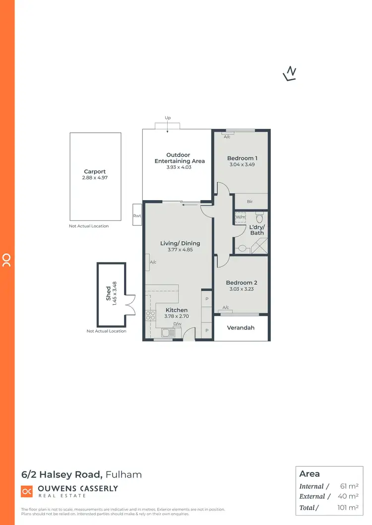 Floorplan of Homely unit listing, 6/2 Halsey Road, Fulham SA 5024