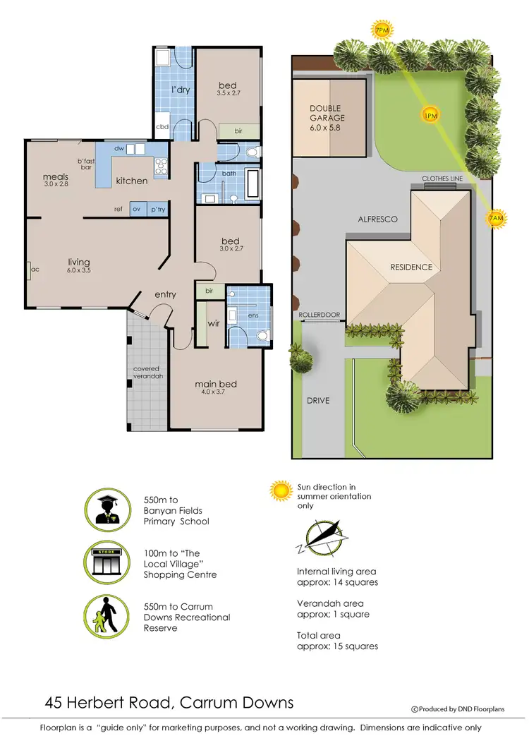 Floorplan of Homely house listing, 45 Herbert Road, Carrum Downs VIC 3201