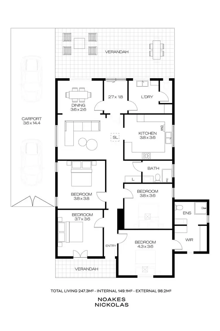 Floorplan of Homely house listing, 7 Talbot Avenue, North Plympton SA 5037