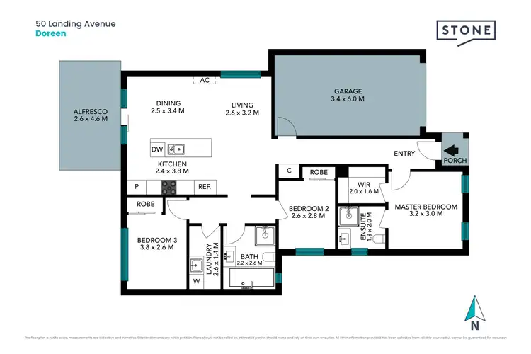 Floorplan of Homely house listing, 50 Landing Avenue, Doreen VIC 3754