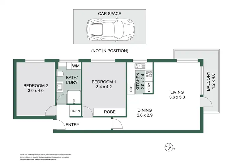 Floorplan of Homely apartment listing, 5/30 Warringah Road, Mosman NSW 2088