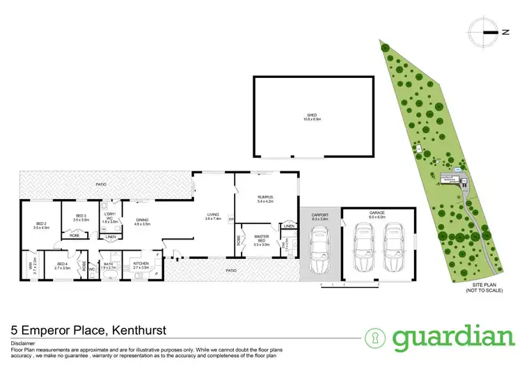 Floorplan of Homely rural property listing, 5 Emperor Place, Kenthurst NSW 2156