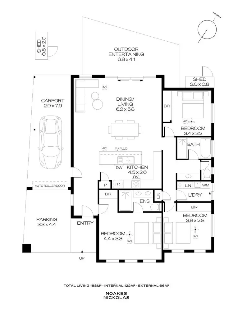 Floorplan of Homely house listing, 12A Hyde Place, Christies Beach SA 5165