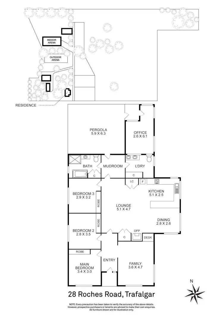 Floorplan of Homely house listing, 28 Roches Road, Trafalgar VIC 3824