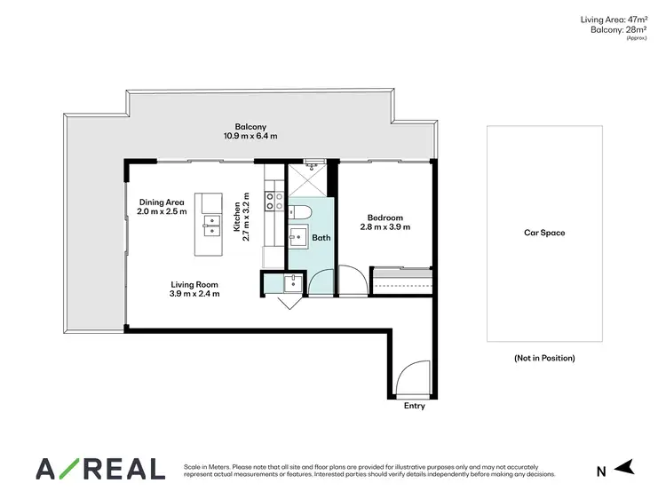 Floorplan of Homely apartment listing, 404/2-6 Duckett Street, Brunswick VIC 3056