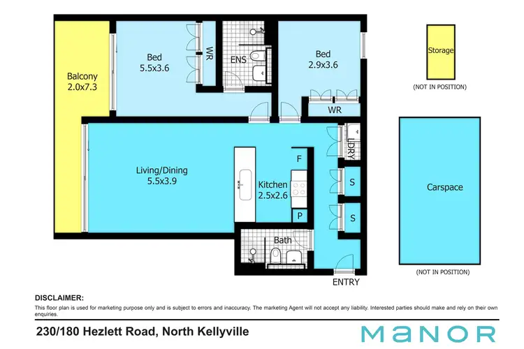 Floorplan of Homely apartment listing, 230/180 Hezlett Road, North Kellyville NSW 2155