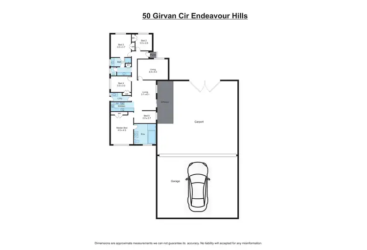 Floorplan of Homely house listing, 50 Girvan Circuit, Endeavour Hills VIC 3802