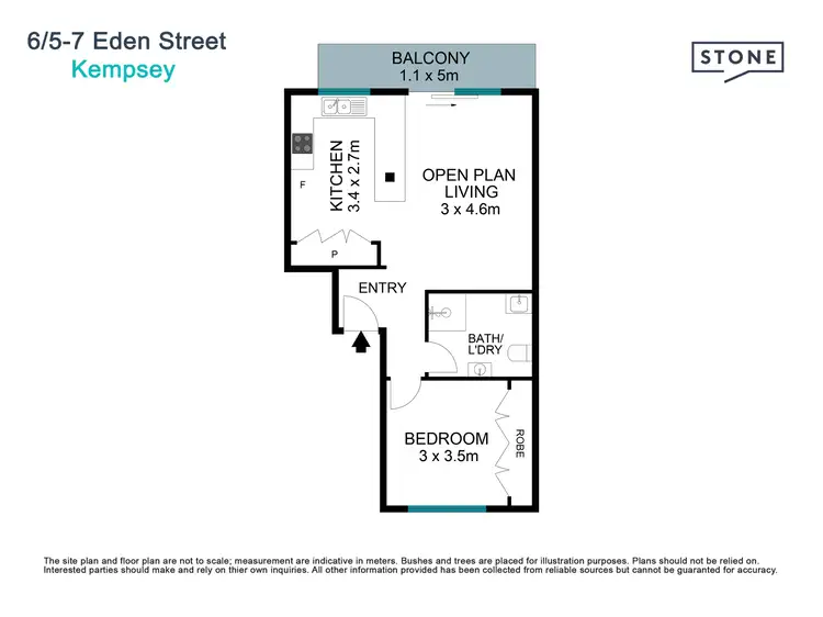 Floorplan of Homely unit listing, 6/5-7 Eden Street, Kempsey NSW 2440