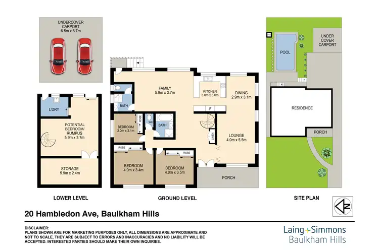 Floorplan of Homely house listing, 20 Hambledon Avenue, Baulkham Hills NSW 2153